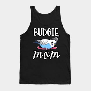 Blue Budgie Mom Tank Top